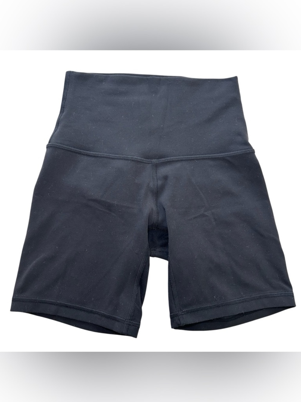 LULULEMON Align Super High Rise Short 6" Size 0 Women's Black Biker Shorts